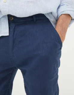 Men FatFace Shorts|Linen Flat Front Shorts