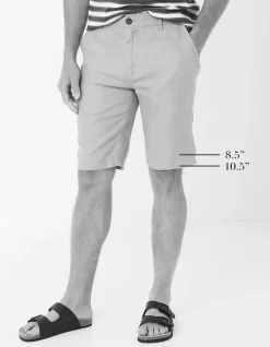 Men FatFace Shorts|Linen Flat Front Shorts