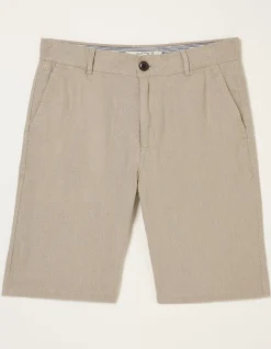 Men FatFace Shorts|Linen Flat Front Shorts