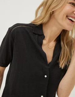 Women FatFace Tops & T-Shirts|Linen Shirt