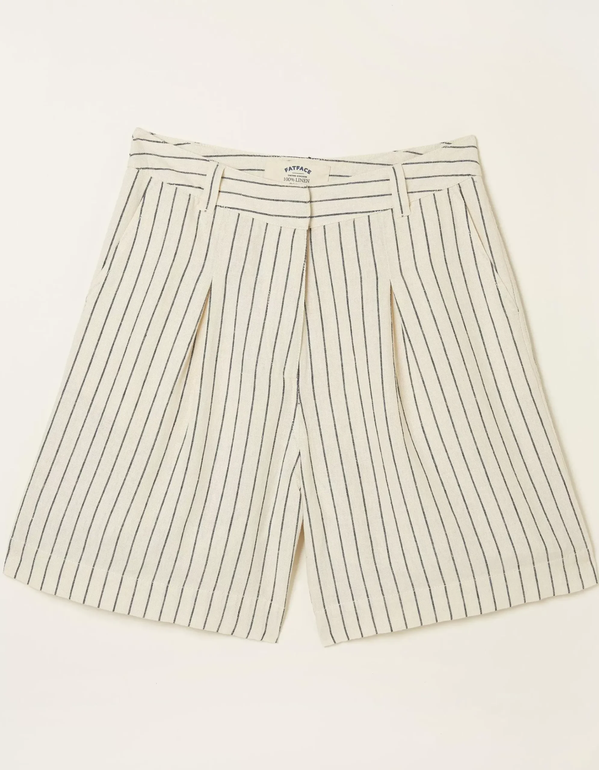 Women FatFace Shorts|Linen Stripe Shorts