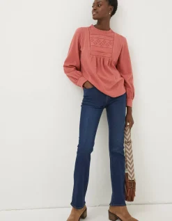 Women FatFace Tops & T-Shirts|Liza Broderie Top