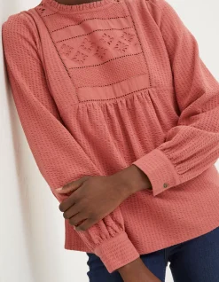 Women FatFace Tops & T-Shirts|Liza Broderie Top