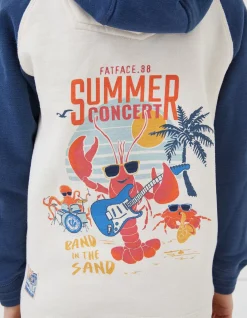 Boys FatFace View All|Lobster Zip Through Hoodie