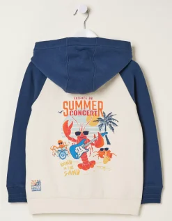 Boys FatFace View All|Lobster Zip Through Hoodie