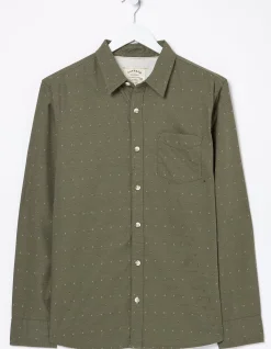 Men FatFace Shirts|Long Sleeve Kaber Dobby Shirt