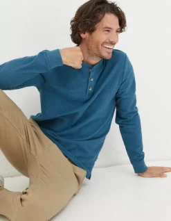 Men FatFace T-Shirts|Long Sleeve Kintbury Henley