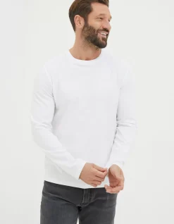 Men FatFace View All|Long Sleeve Lulworth Crew Neck T-Shirt