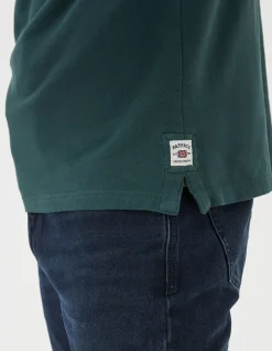 Men FatFace Polo Shirts|Long Sleeve Organic Pique Polo