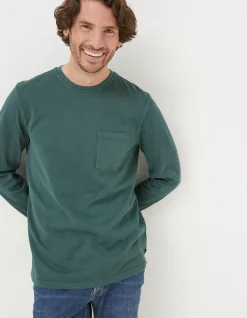 Men FatFace View All|Long Sleeve Pocket Crew