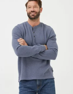 Men FatFace View All|Long Sleeve Ribbed Henley