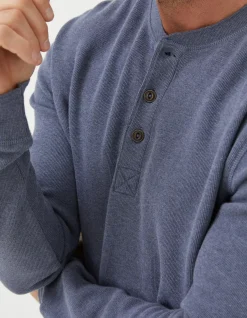 Men FatFace View All|Long Sleeve Ribbed Henley