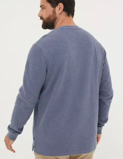 Men FatFace View All|Long Sleeve Ribbed Henley