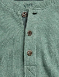 Men FatFace View All|Long Sleeve Ribbed Henley