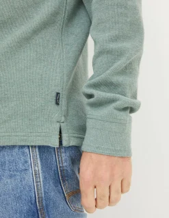 Men FatFace View All|Long Sleeve Ribbed Henley