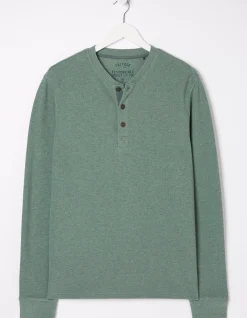 Men FatFace View All|Long Sleeve Ribbed Henley