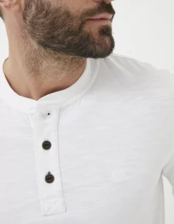 Men FatFace View All|Long Sleeve Slub Henley T Shirt