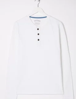 Men FatFace View All|Long Sleeve Slub Henley T Shirt