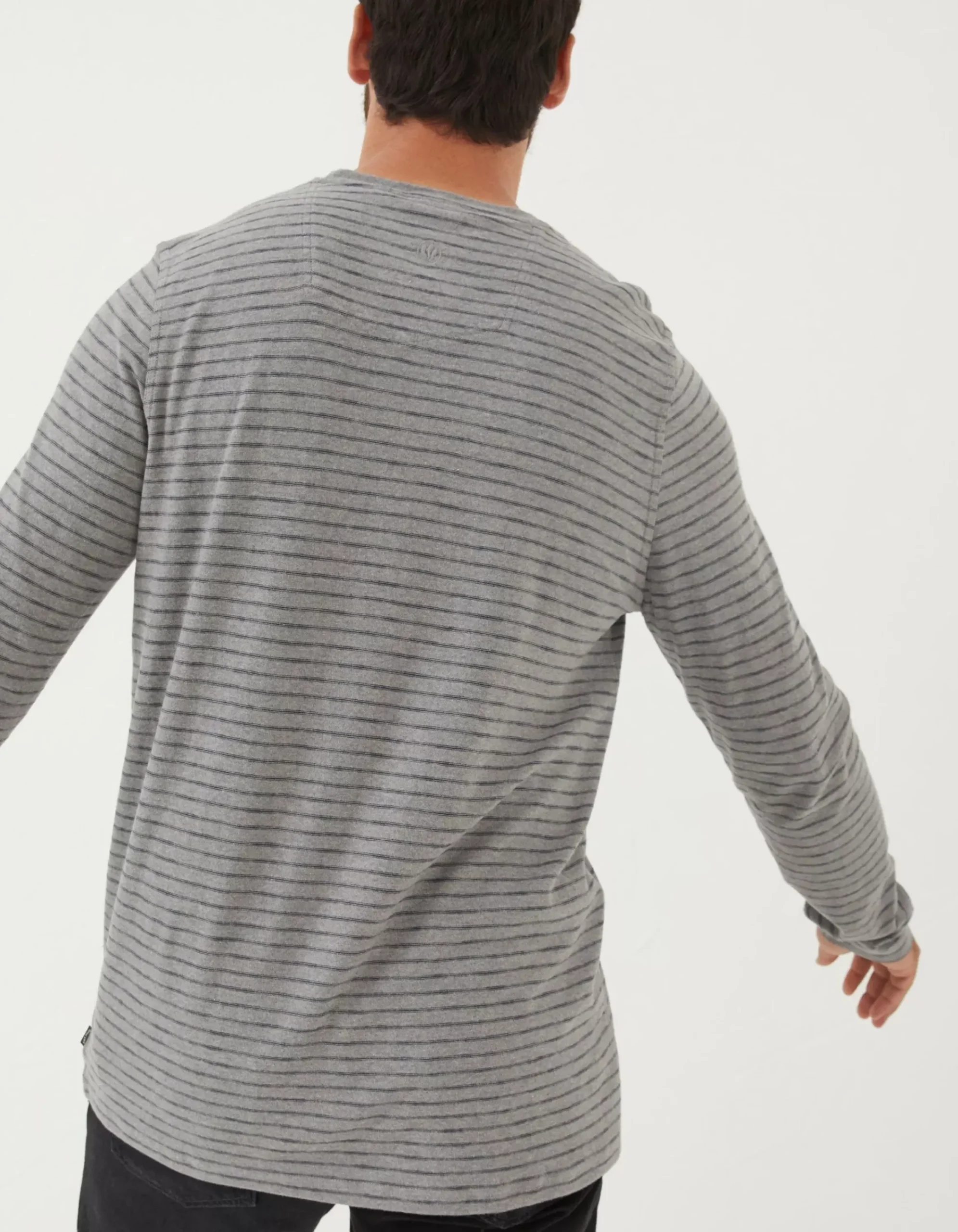 Men FatFace View All|Long Sleeve Stripe Pocket T-Shirt