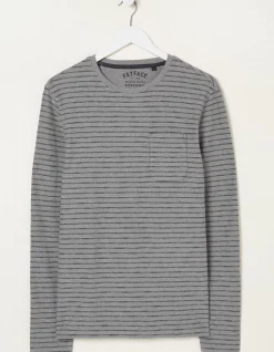 Men FatFace View All|Long Sleeve Stripe Pocket T-Shirt