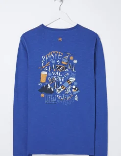 Men FatFace T-Shirts|Long Sleeve Val D'Isere T-Shirt