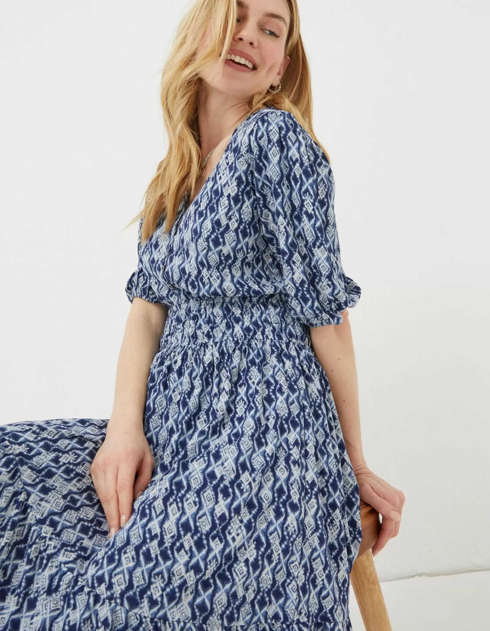 Women FatFace Dresses|Lottie Geo Jersey Dress