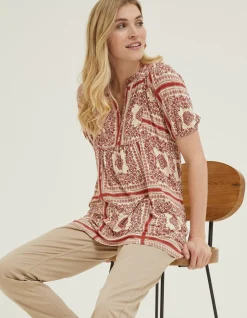 Women FatFace Tops & T-Shirts|Lou Bandana Tunic Top