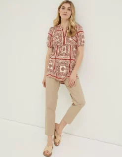 Women FatFace Tops & T-Shirts|Lou Bandana Tunic Top
