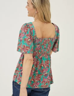 Women FatFace Tops & T-Shirts|Lucia Festival Floral Top