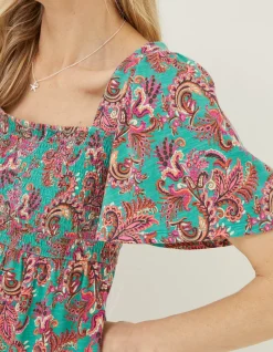 Women FatFace Tops & T-Shirts|Lucia Festival Floral Top