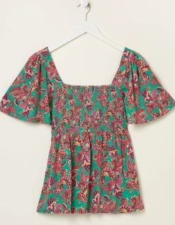 Women FatFace Tops & T-Shirts|Lucia Festival Floral Top