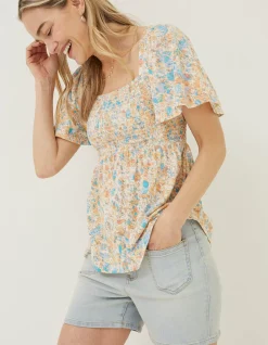 Women FatFace Tops & T-Shirts|Lucia Mineral Top