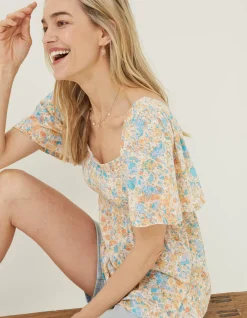 Women FatFace Tops & T-Shirts|Lucia Mineral Top