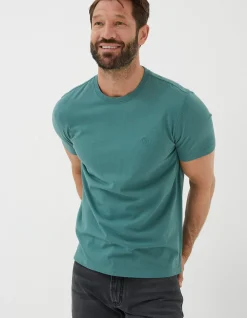 Men FatFace T-Shirts|Lulworth Organic Cotton Crew T-Shirt