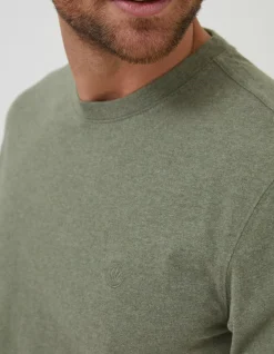 Men FatFace T-Shirts|Lulworth Organic Cotton Crew T-Shirt
