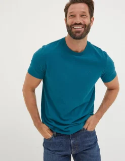 Men FatFace View All|Lulworth Organic Cotton Crew T-Shirt
