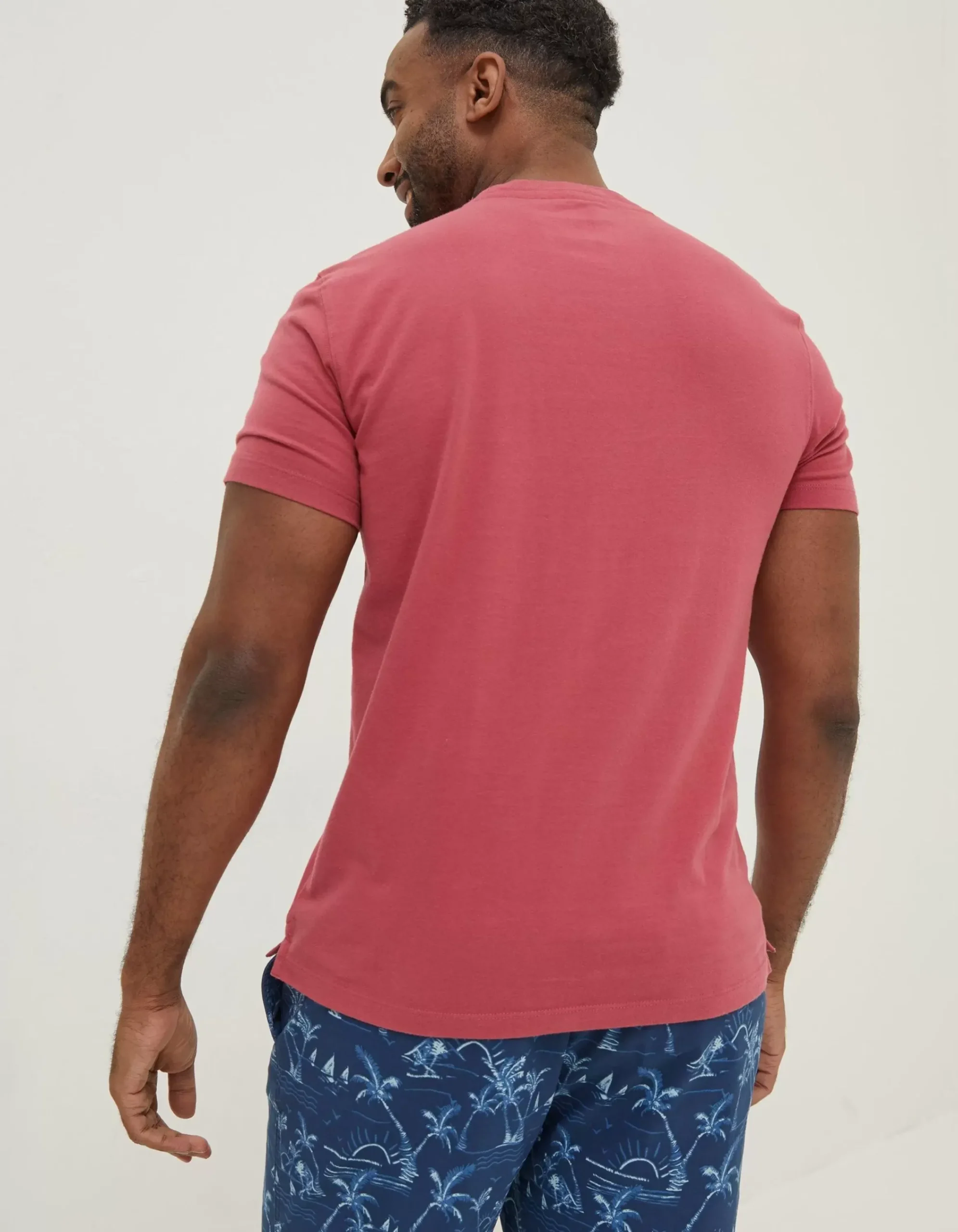 Men FatFace T-Shirts|Lulworth Organic Cotton Crew T-Shirt