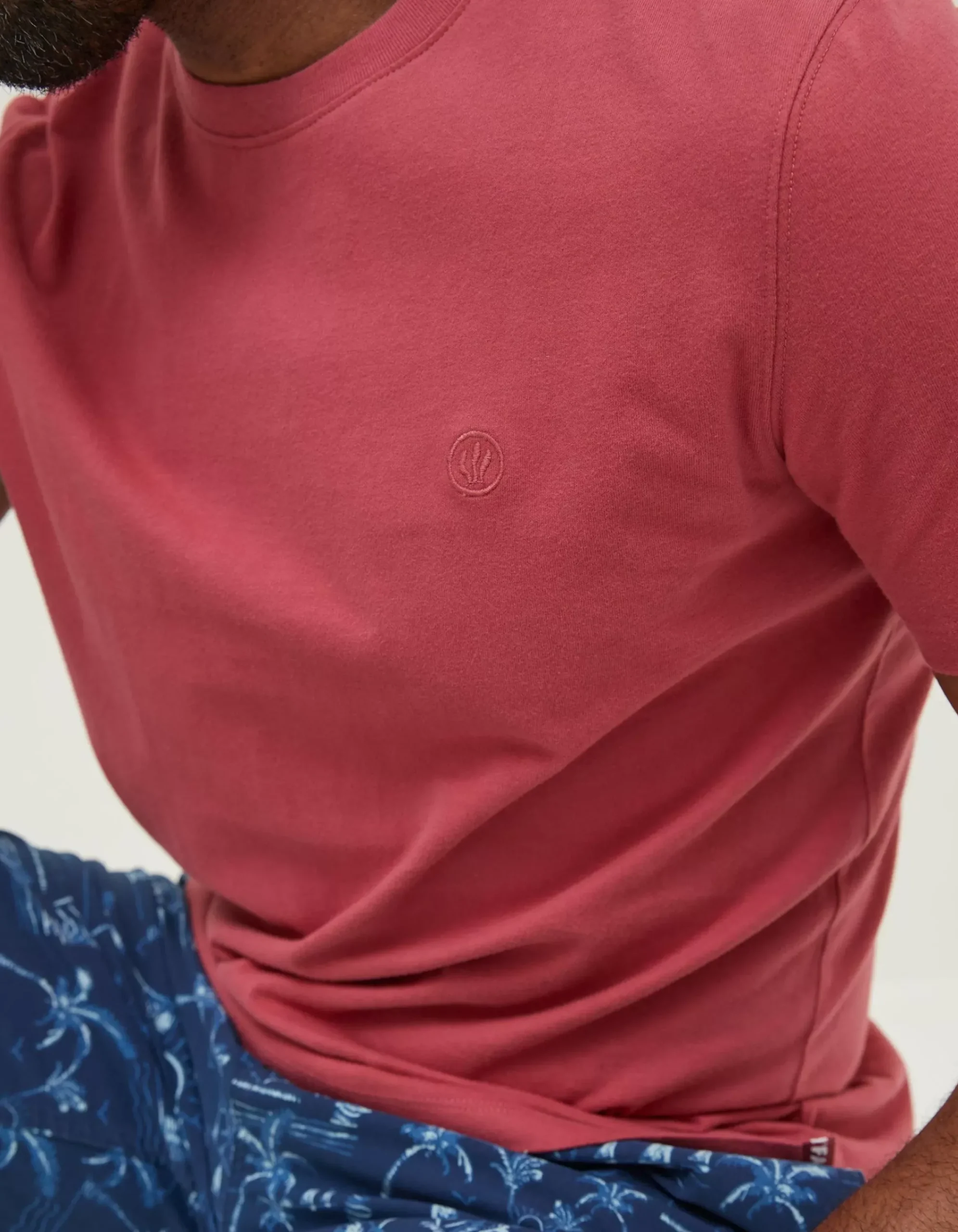 Men FatFace T-Shirts|Lulworth Organic Cotton Crew T-Shirt