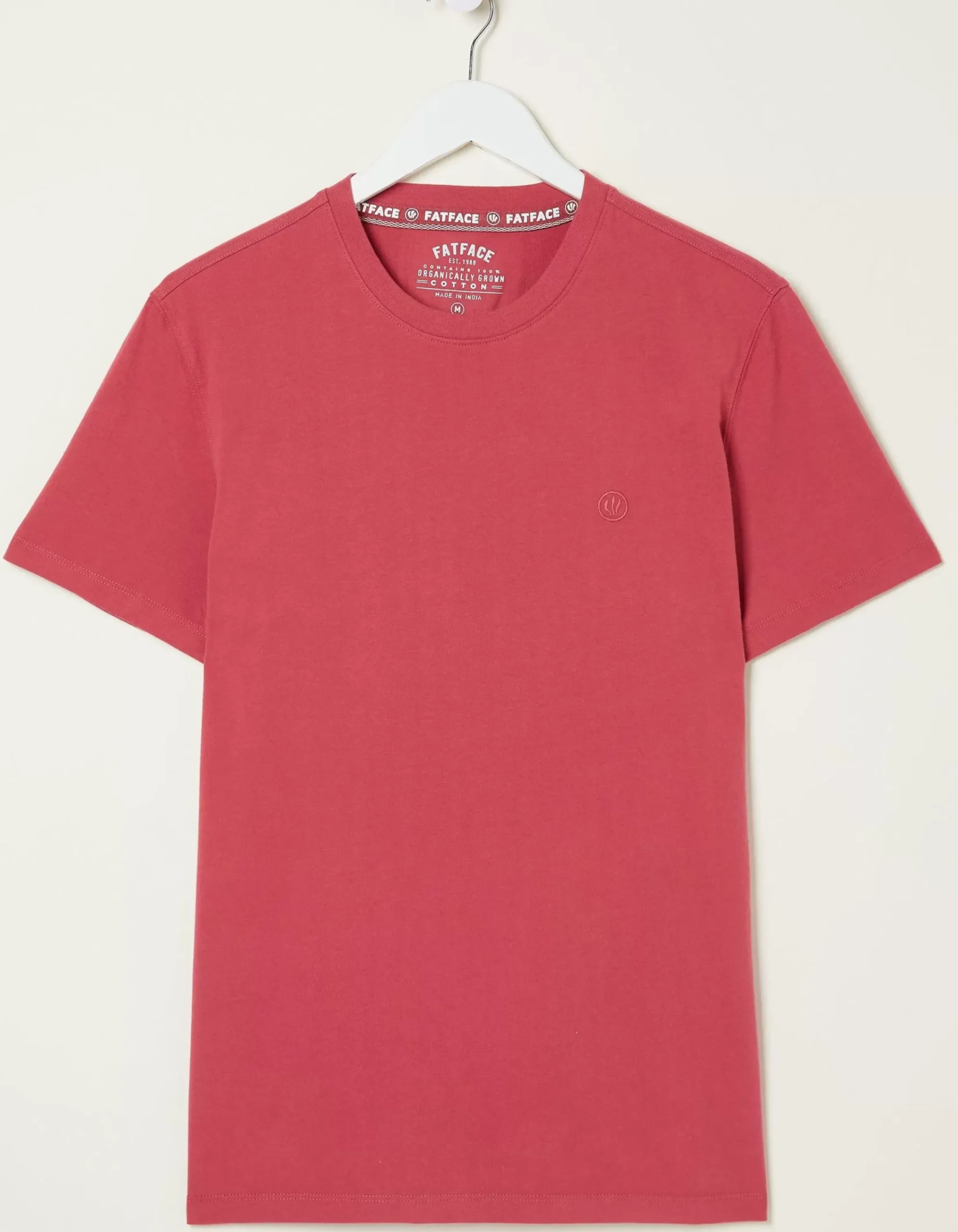 Men FatFace T-Shirts|Lulworth Organic Cotton Crew T-Shirt