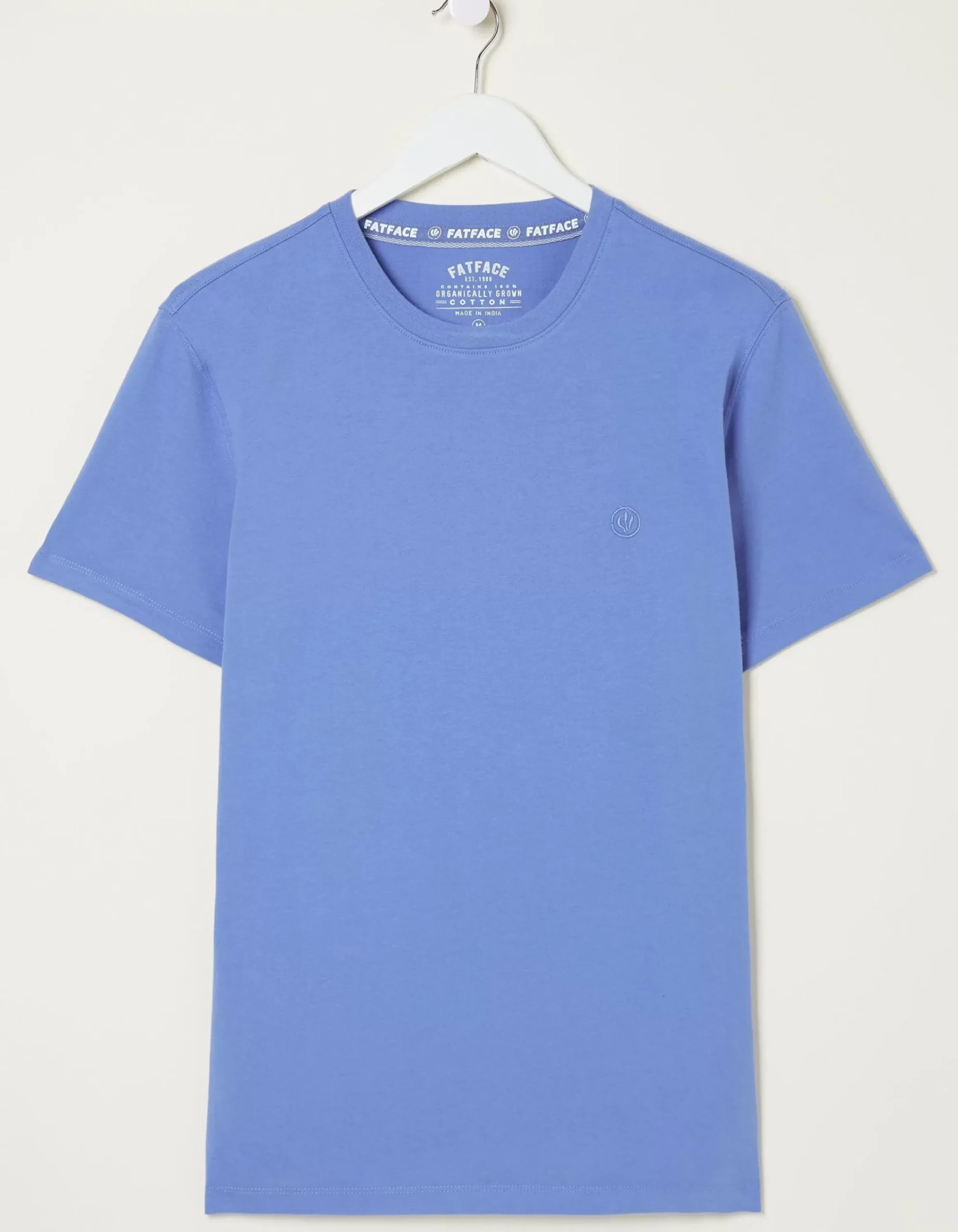 Men FatFace T-Shirts|Lulworth Organic Cotton Crew T-Shirt