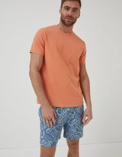 Men FatFace T-Shirts|Lulworth Organic Cotton Crew T-Shirt