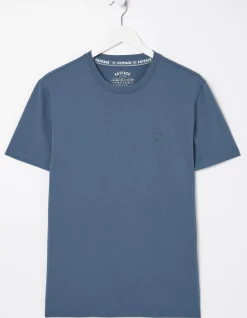 Men FatFace T-Shirts|Lulworth Organic Cotton Crew T-Shirt