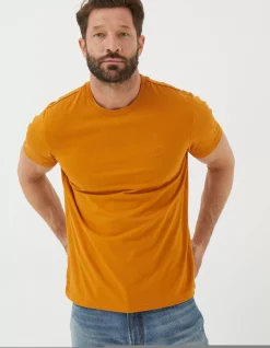 Men FatFace T-Shirts|Lulworth Organic Cotton Crew T-Shirt