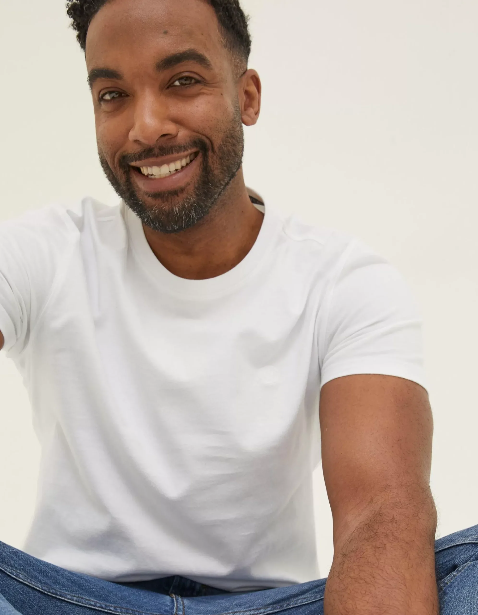 Men FatFace T-Shirts|Lulworth Organic Cotton Crew T-Shirt