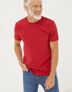 Men FatFace T-Shirts|Lulworth Organic Cotton Crew T-Shirt