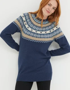 Women FatFace View All|Luna Fairisle Knitted Tunic