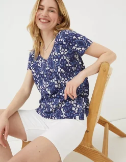 Women FatFace Tops & T-Shirts|Maggie Geo Batik T-Shirt