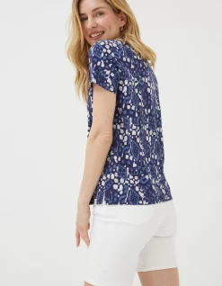 Women FatFace Tops & T-Shirts|Maggie Geo Batik T-Shirt