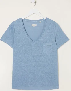 Women FatFace Tops & T-Shirts|Maggie Linen T Shirt