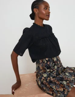 Women FatFace Shirts & Blouses|Maggie Metallic Blouse